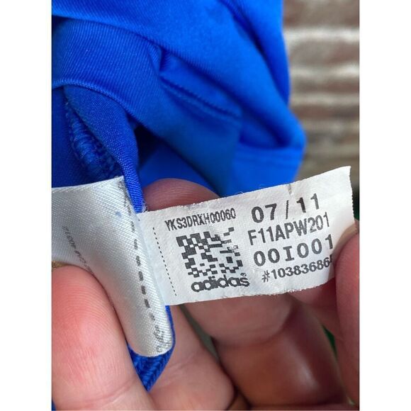 Adidas ClimaLite Techfit Blue Athletic V Neck Tshirt Women’s Size Small - Picture 5 of 7